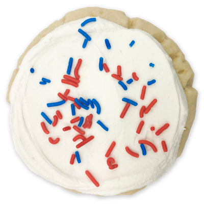 4th of July Sugar Cookie